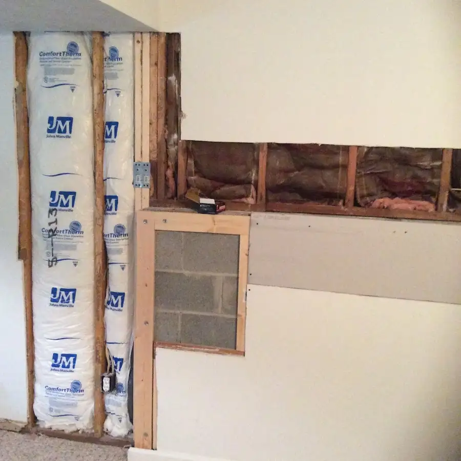 Wall insulation replacement during Contents Cleaning & Restoration in Orange Beach